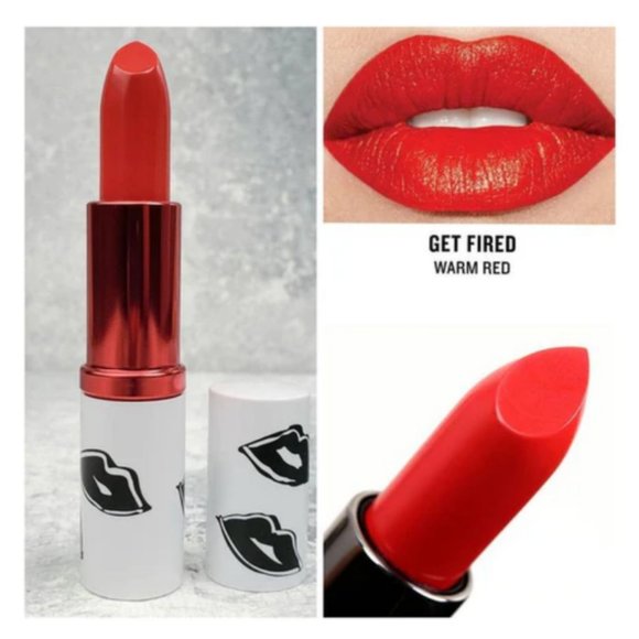 💖💋Rare! Smashbox GET FIRED Lipstick Warm Red Shade Be Legendary Collection🌛💘 - Picture 2 of 4